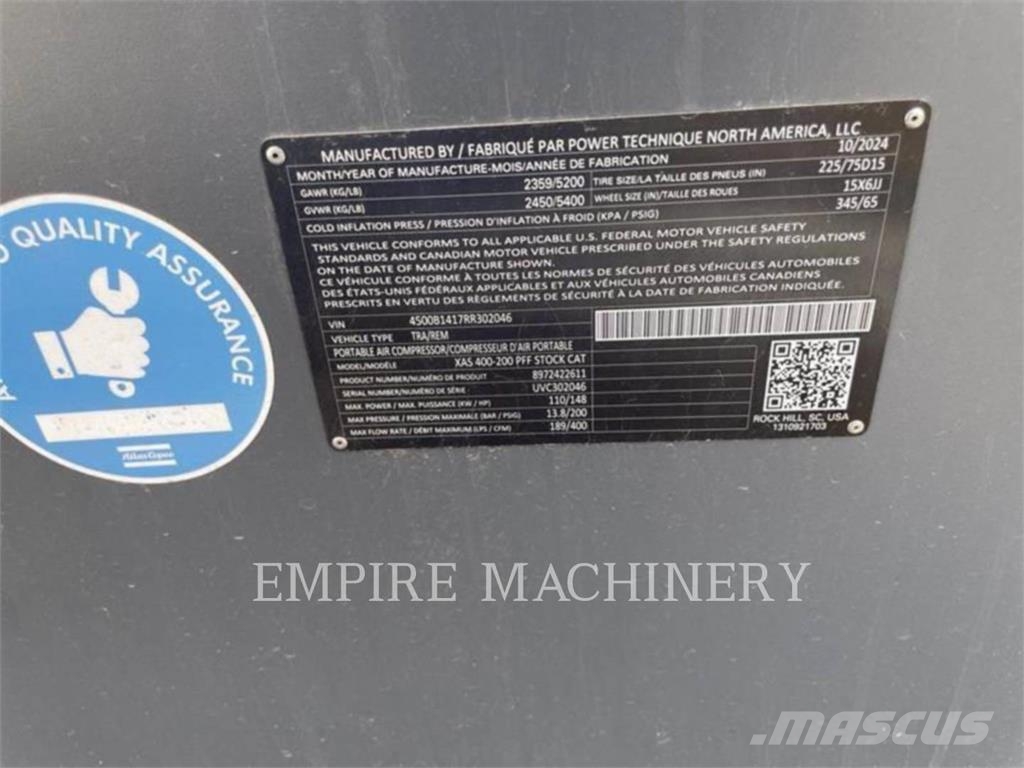 Atlas Copco XAS400CD Compressors