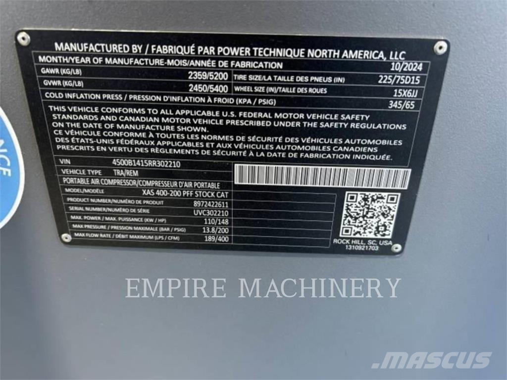 Atlas Copco XAS400CD Kompressoren