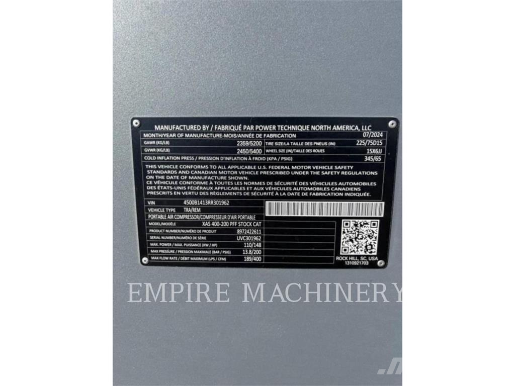 Atlas Copco XAS400CD مكابس