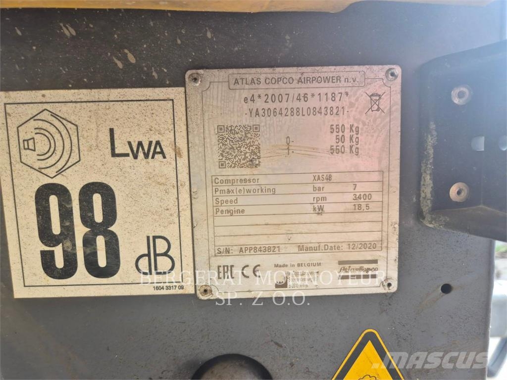 Atlas Copco XAS48 Trycklufttorkar
