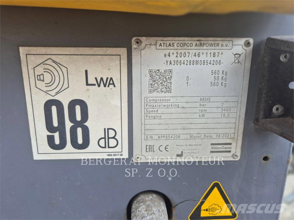 Atlas Copco XAS48 Trycklufttorkar