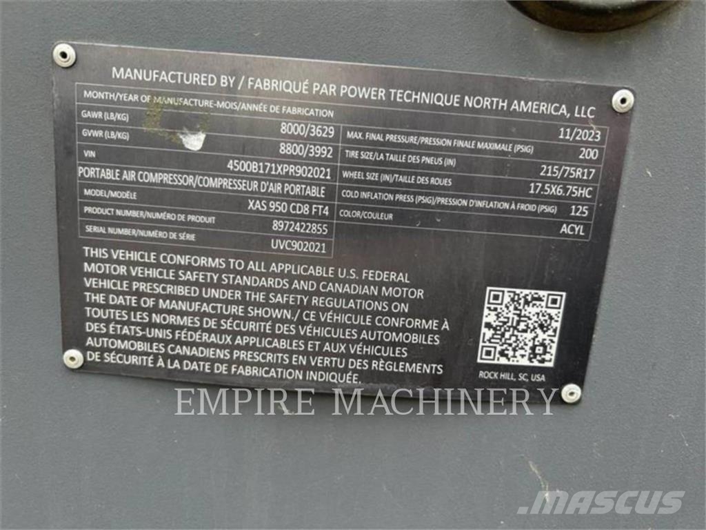 Atlas Copco XAS950CD Kompressoren