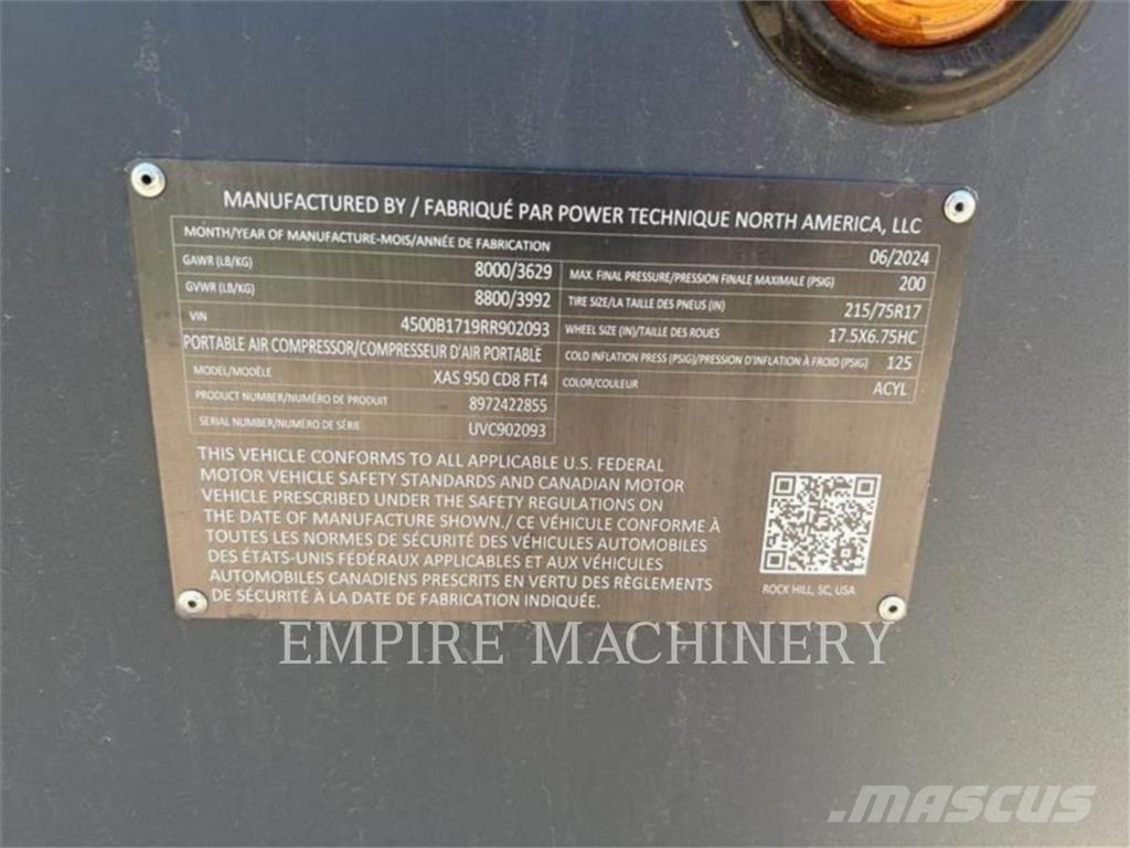 Atlas Copco XAS950CD Compressors