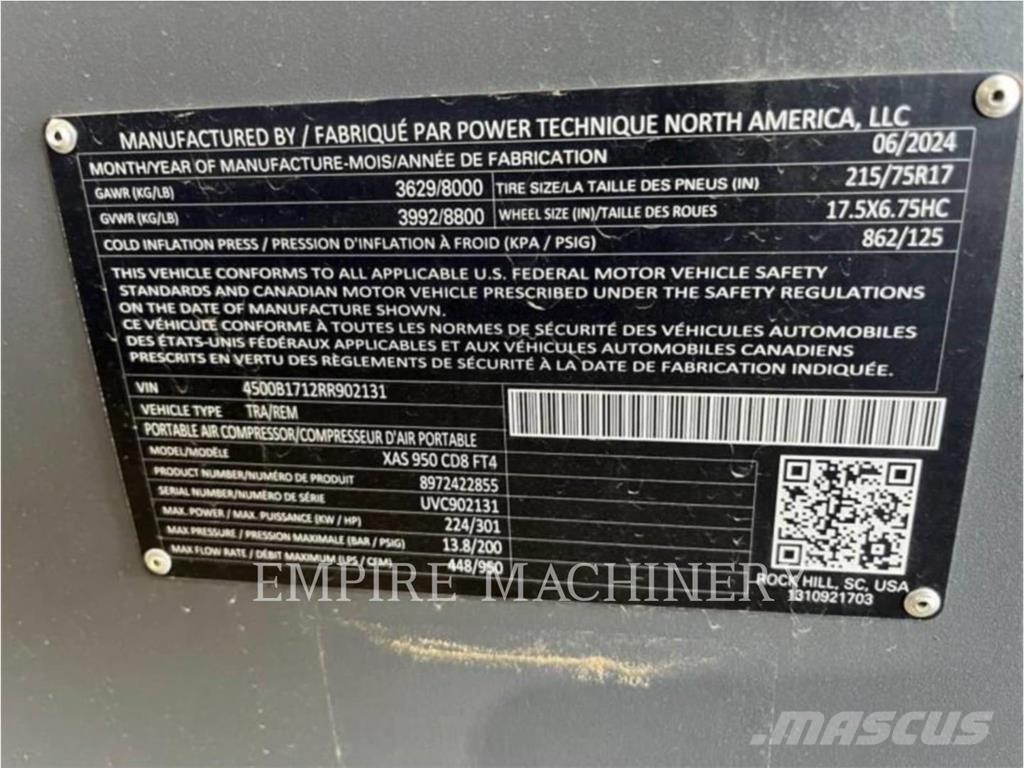 Atlas Copco XAS950CD Kompressoren
