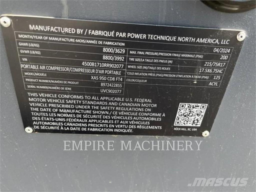 Atlas Copco XAS950CD Kompressoren