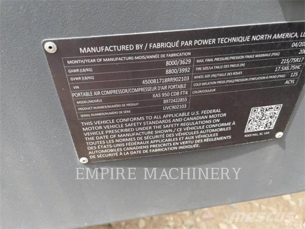 Atlas Copco XAS950CD Kompressoren