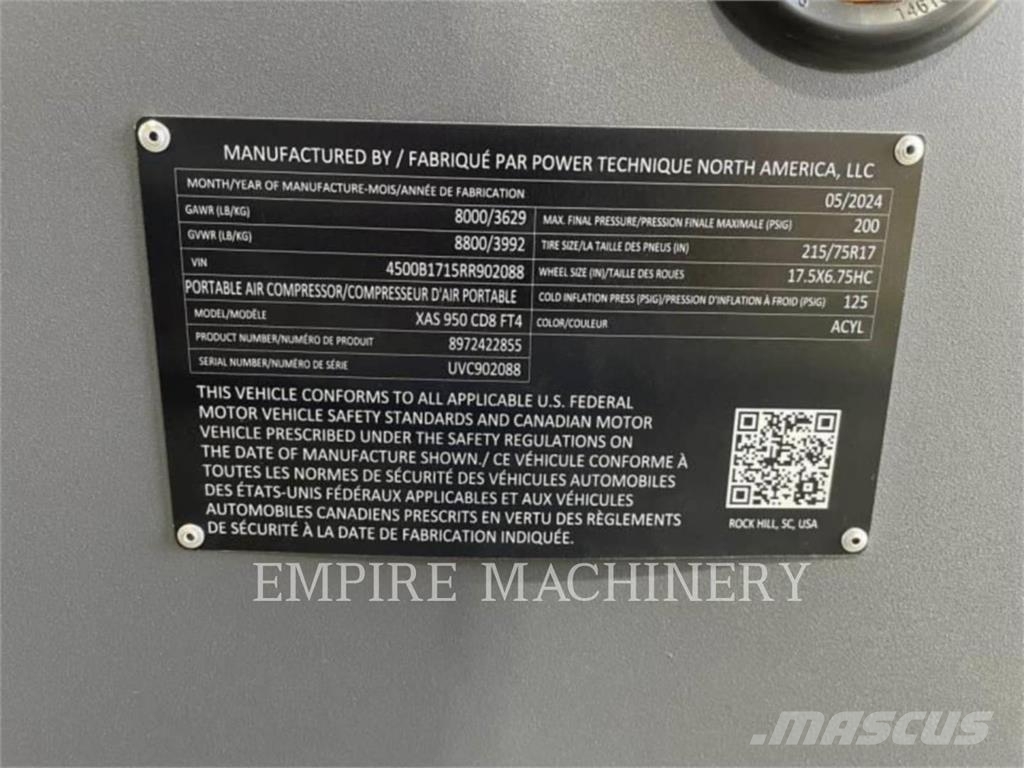 Atlas Copco XAS950CD Compressors