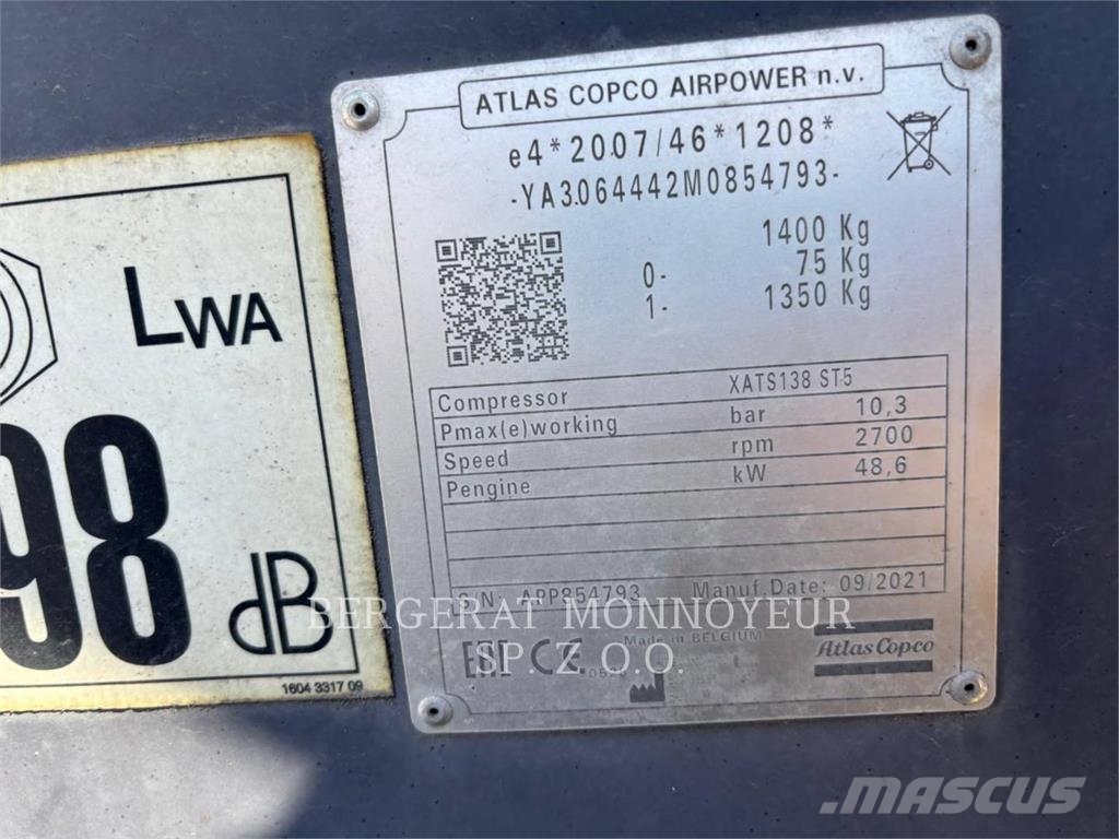 Atlas Copco XATS138 Paineilmakuivaimet