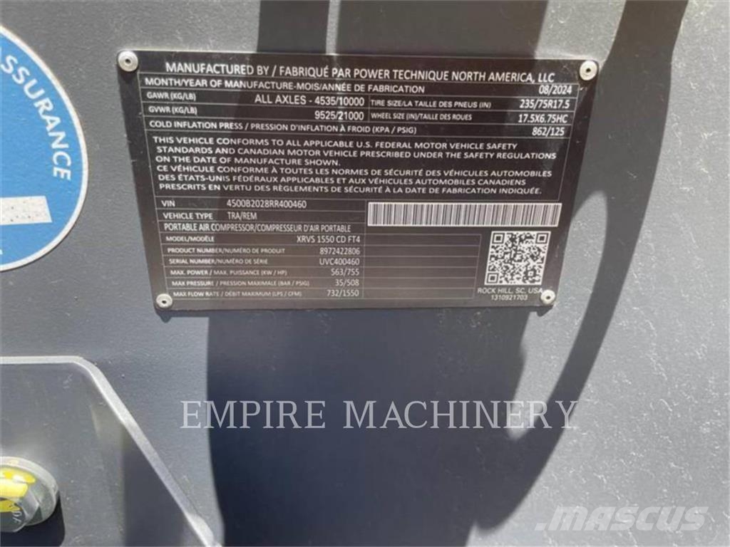 Atlas Copco XRVS1550CD Συμπιεστές