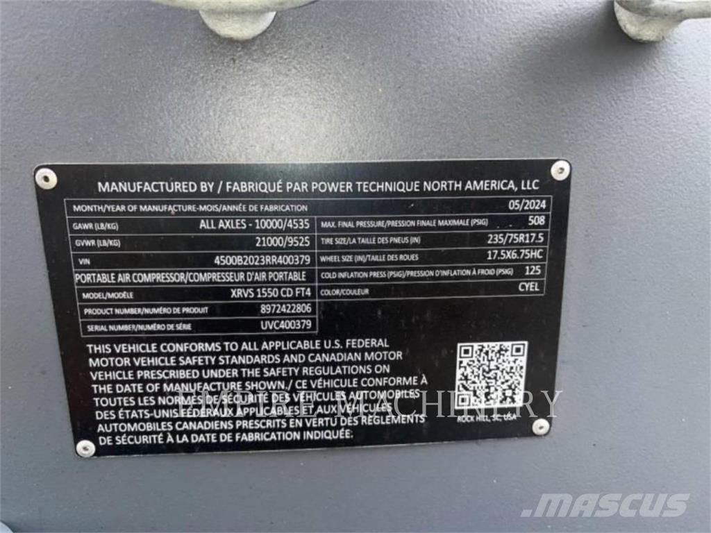 Atlas Copco XRVS1550CD Συμπιεστές