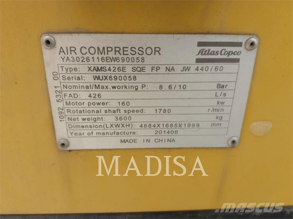 Atlas XAMS 426E Sušiče stlačeného vzduchu