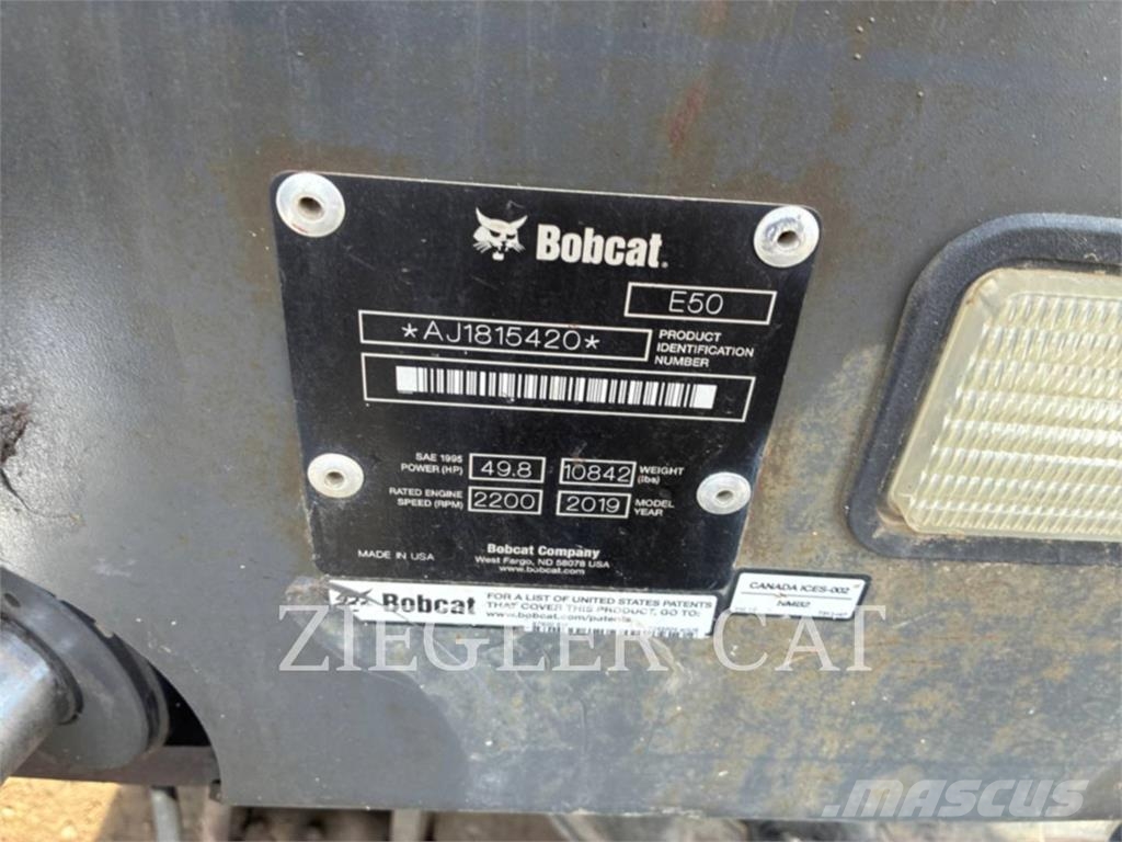 Bobcat E50 Crawler excavators