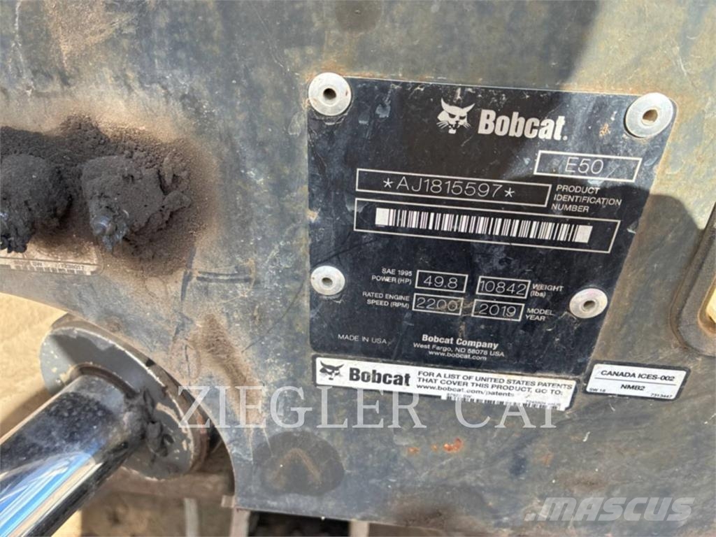 Bobcat E50 Gravemaskiner på larvebånd