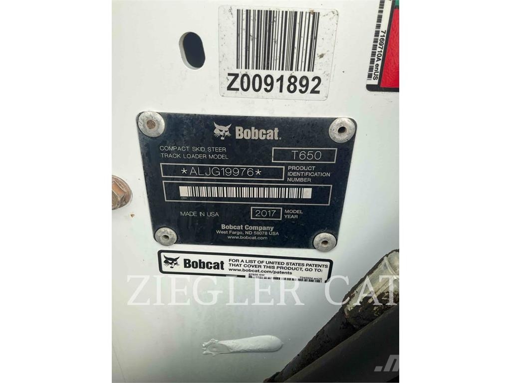 Bobcat T650 Lánctalpas homlokrakodók