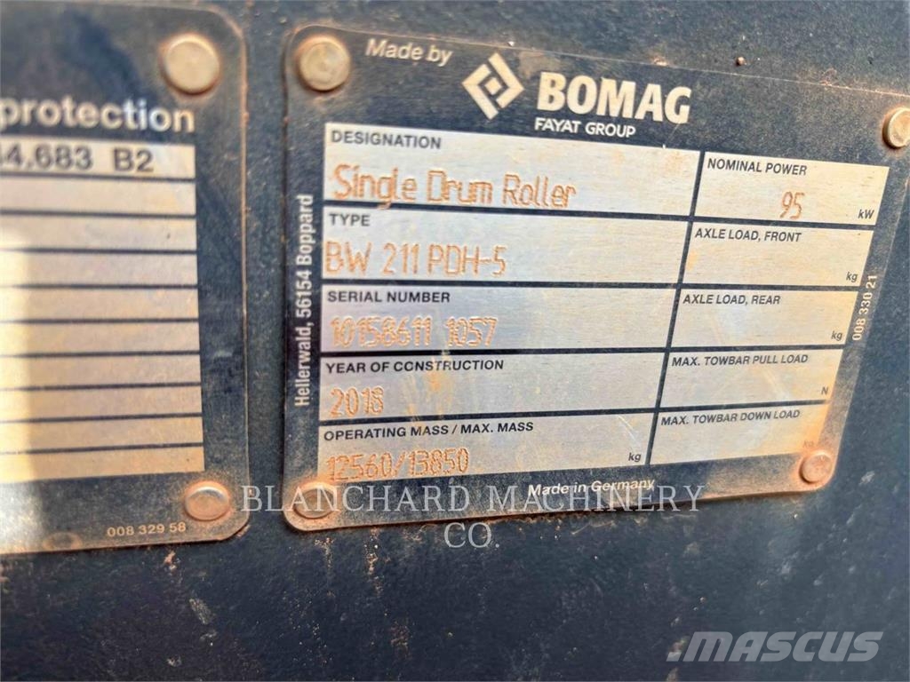 Bomag BW211 PHD Soil compactors