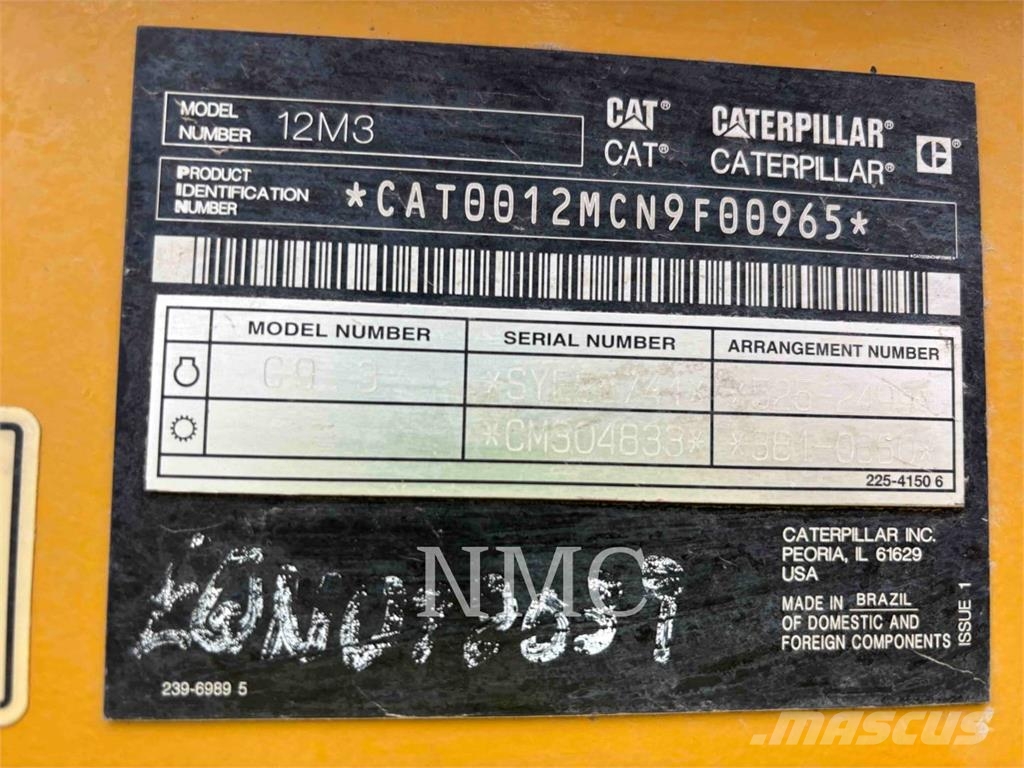 CAT 12M3 Grejdery