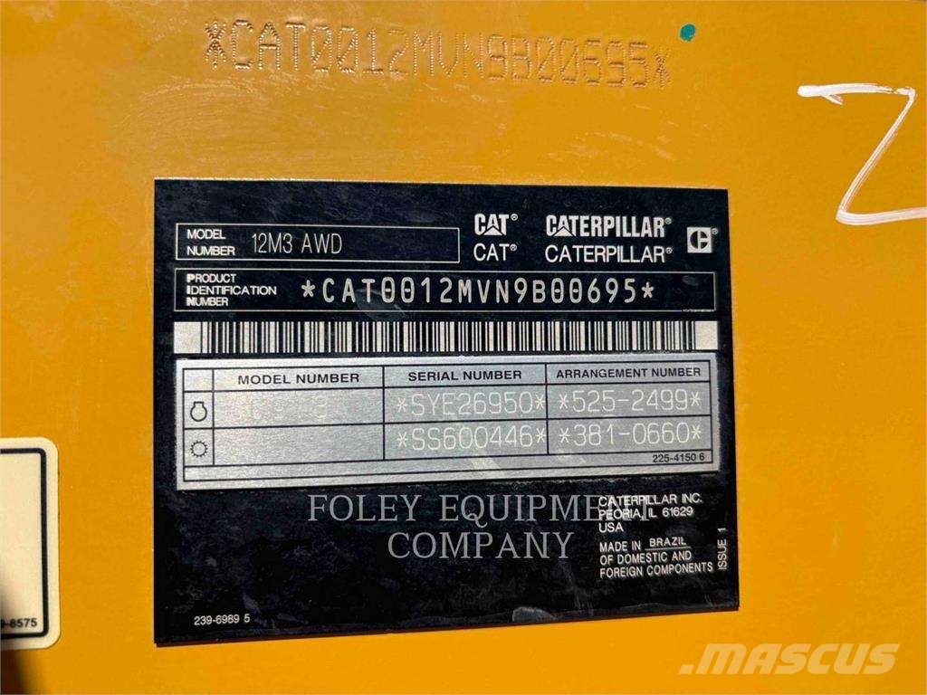 CAT 12M3AWD Grederji
