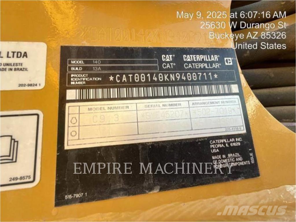 CAT 140-13 Motorgraders