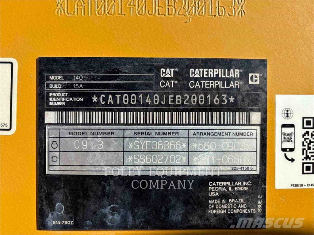 CAT 140-15J Graders