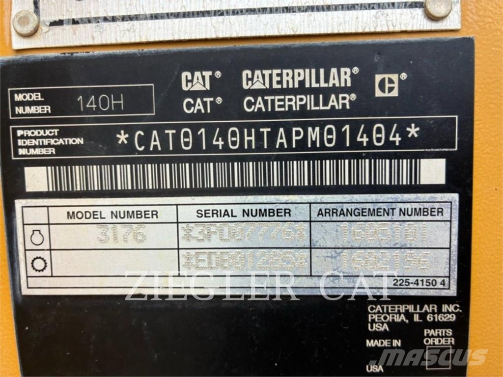 CAT 140H Grederji