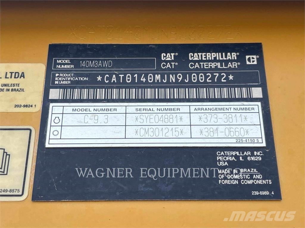 CAT 140M3 AWD Vejhøvle / Gradere