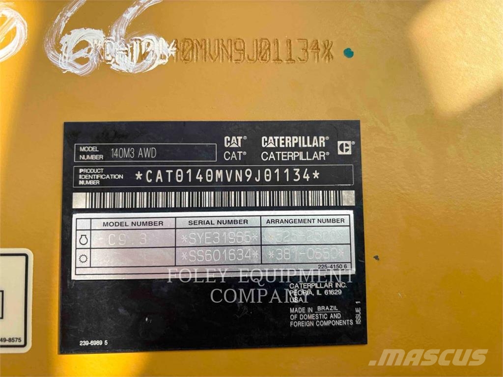 CAT 140M3AWD Grederji
