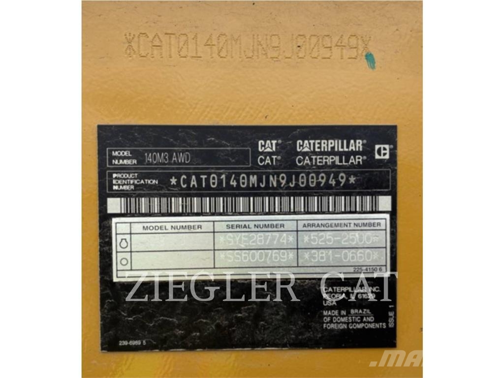 CAT 140M3AWD Grederji