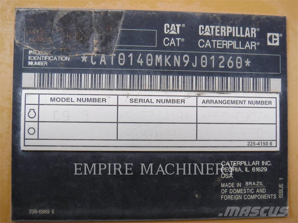 CAT 140M3AWD Grederji