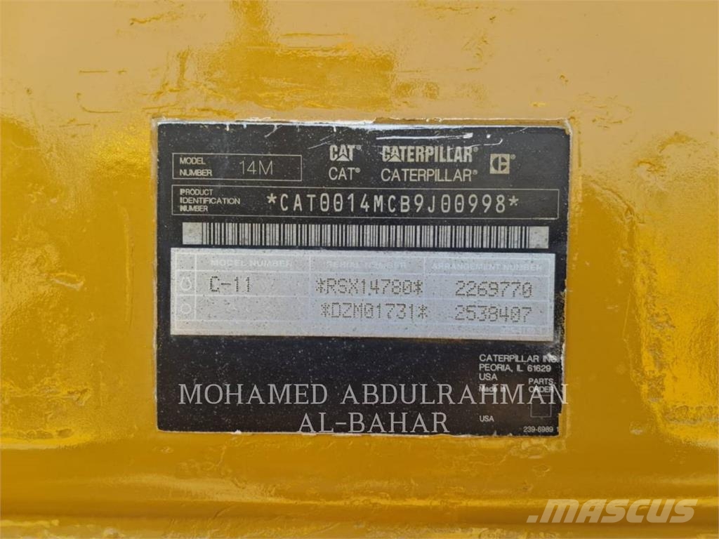 CAT 14M معدات تمهيد الطرق
