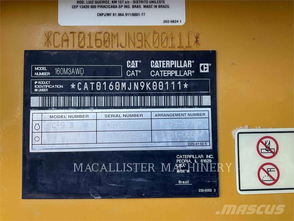 CAT 160M3 AWD Gréderek