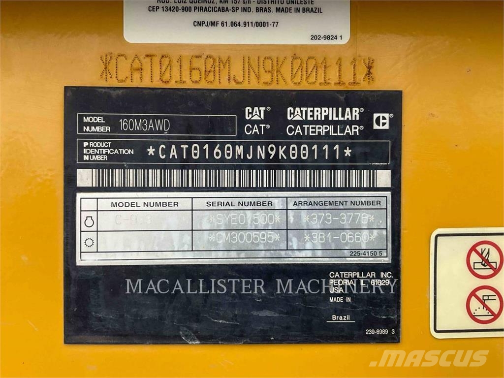 CAT 160M3AWD Grederji