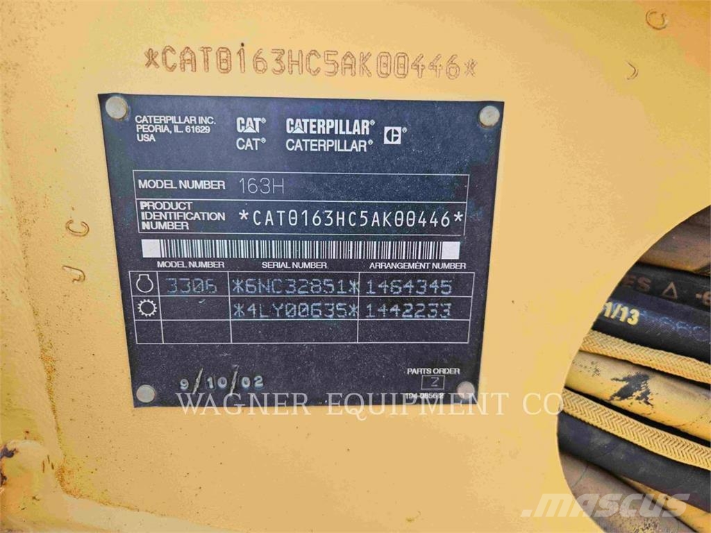 CAT 163H Grederji