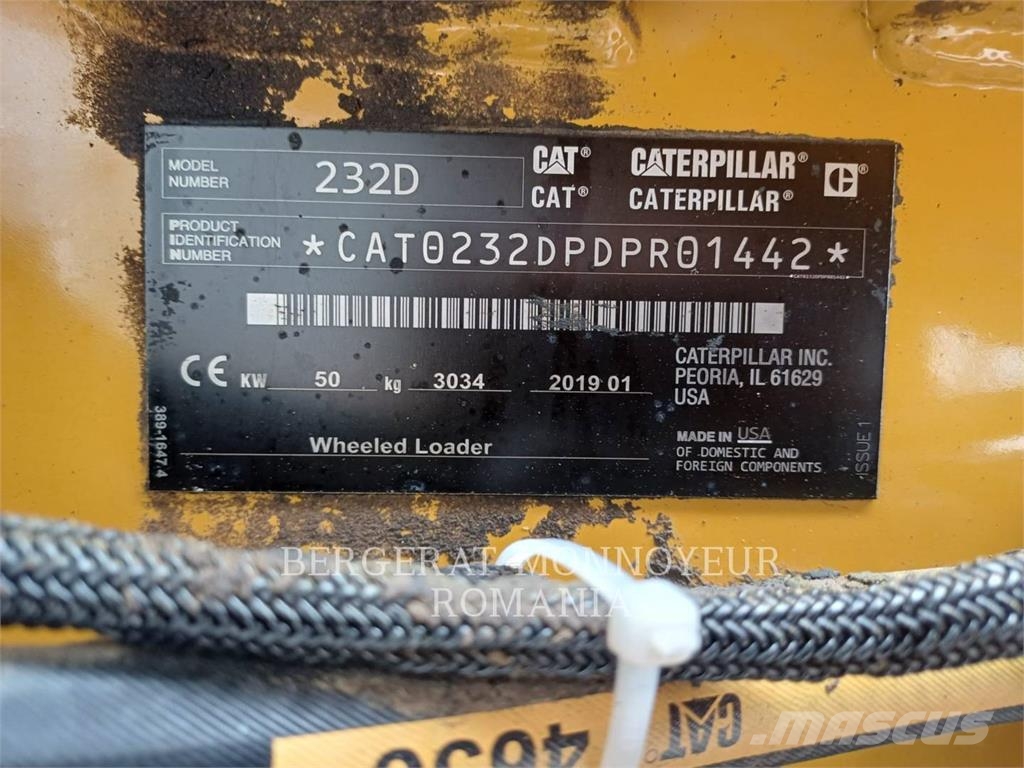 CAT 232D Kompaktrakodók