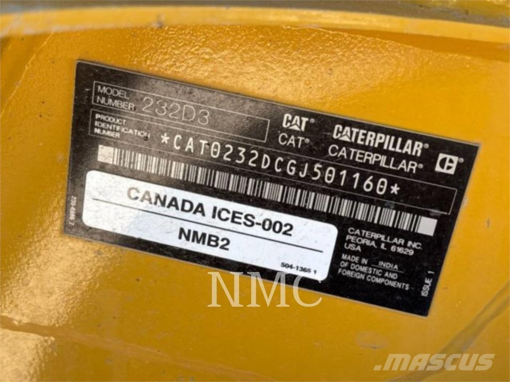 CAT 232D3 Skid steer loaders