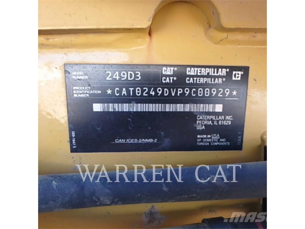 CAT 249D3 C1H2 Lánctalpas homlokrakodók