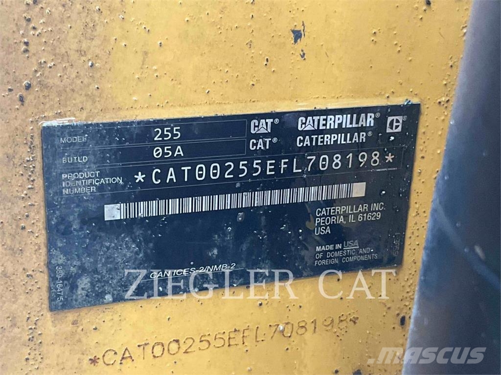 CAT 255 Cargadoras sobre orugas