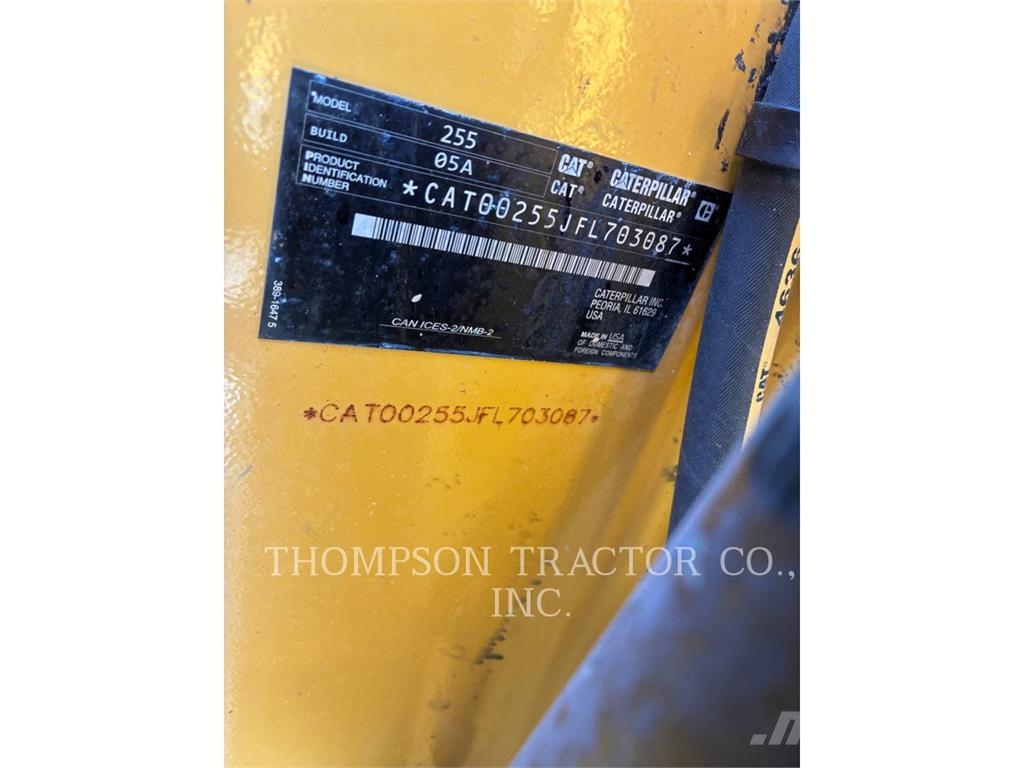CAT 255 Chargeuse sur chenilles