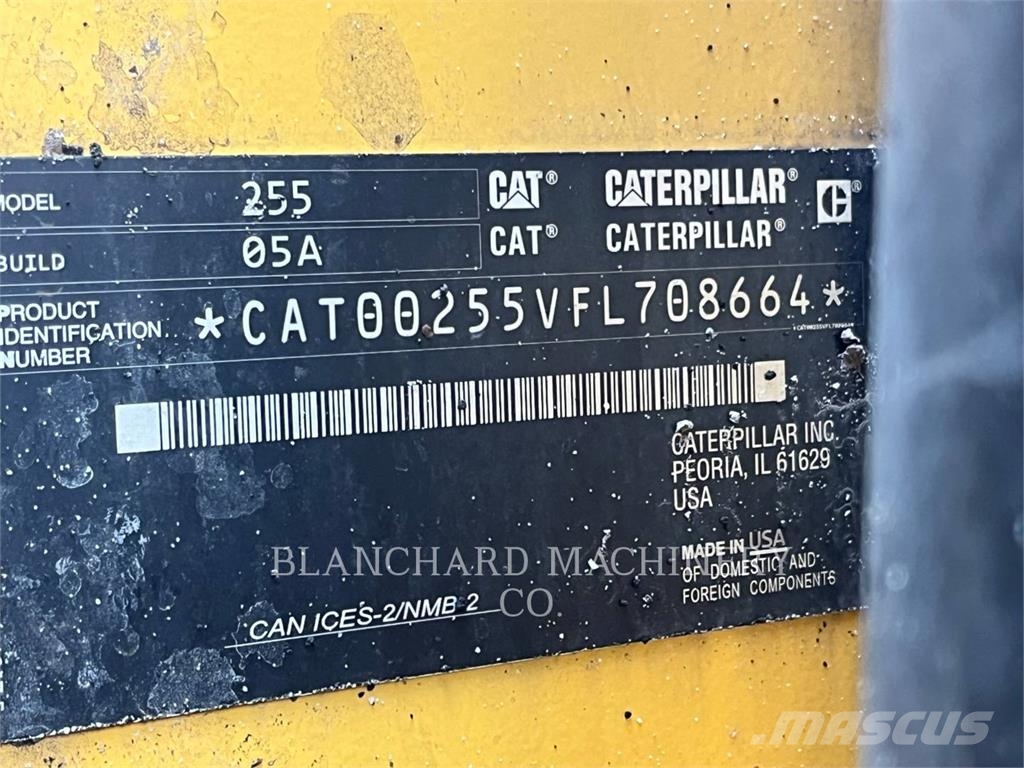 CAT 255 Cargadoras sobre orugas