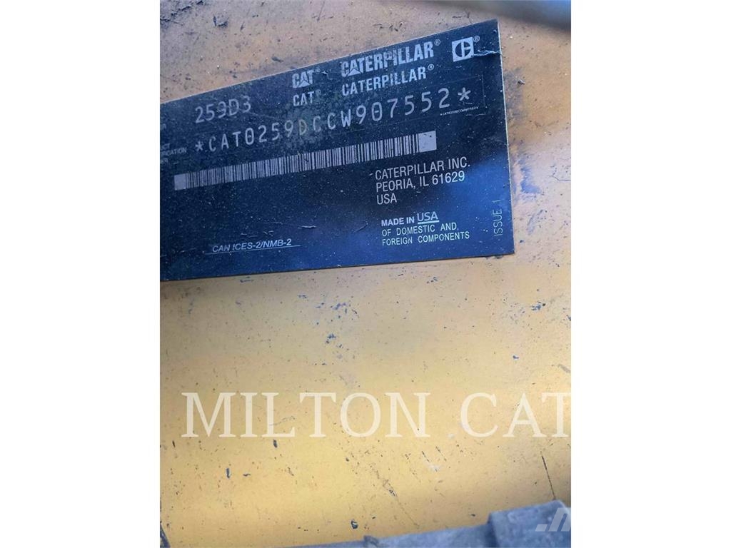 CAT 259D 3 Skid steer mini nakladalci