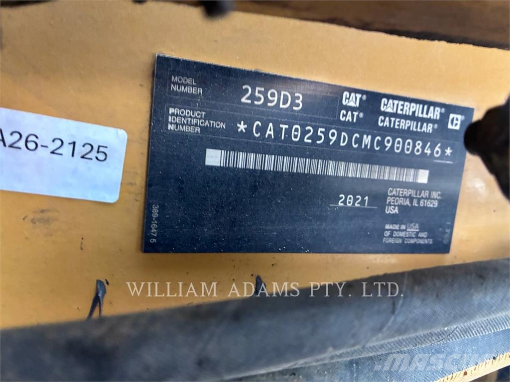 CAT 259D3 لوادر انزلاقية التوجيه