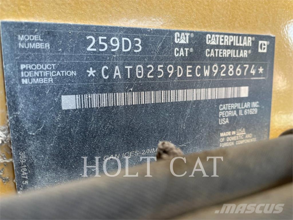 CAT 259D3 Φορτωτές με ερπύστριες
