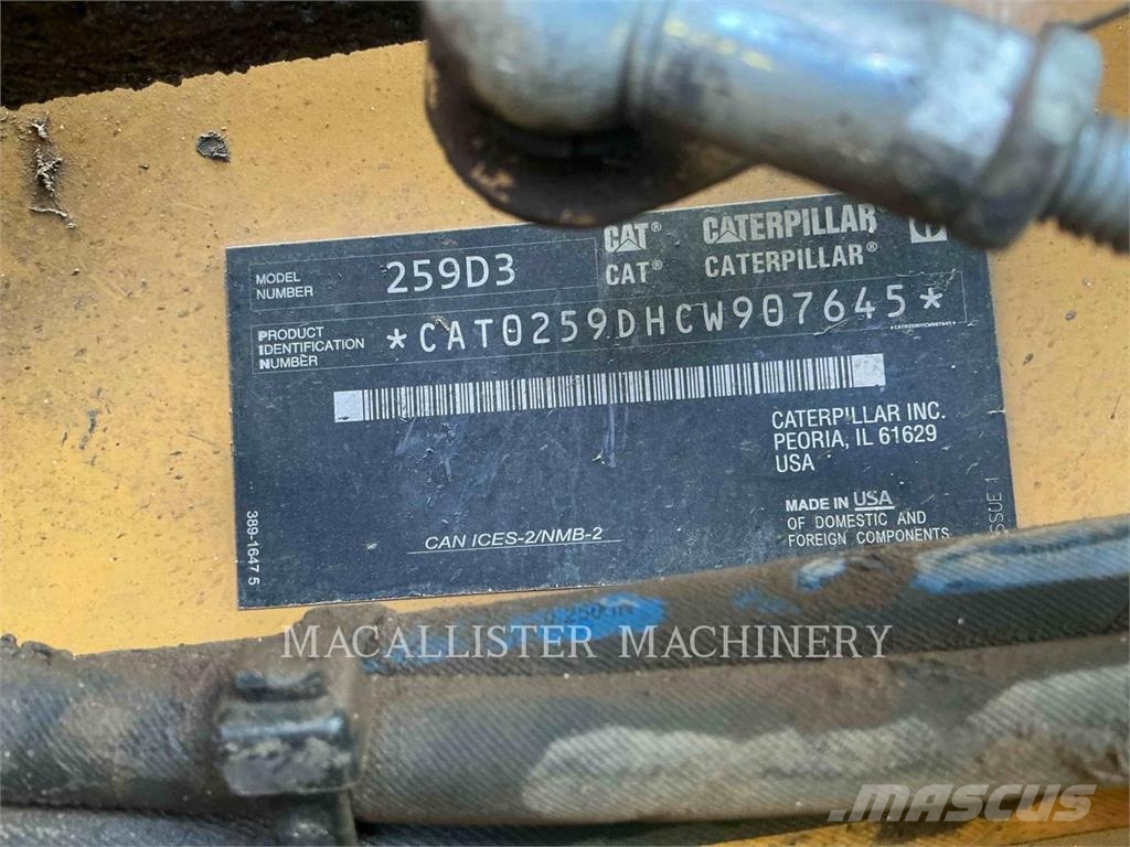 CAT 259D3 Larvebåndslæssere