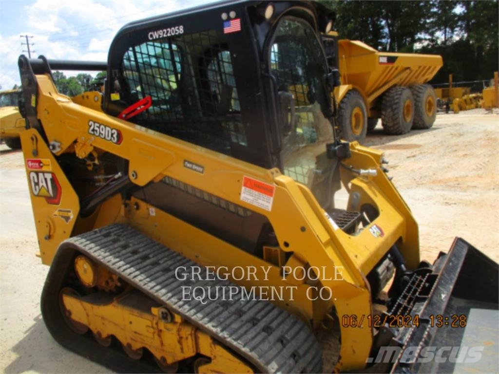 CAT 259D3 Kāpurķēžu iekrāvēji