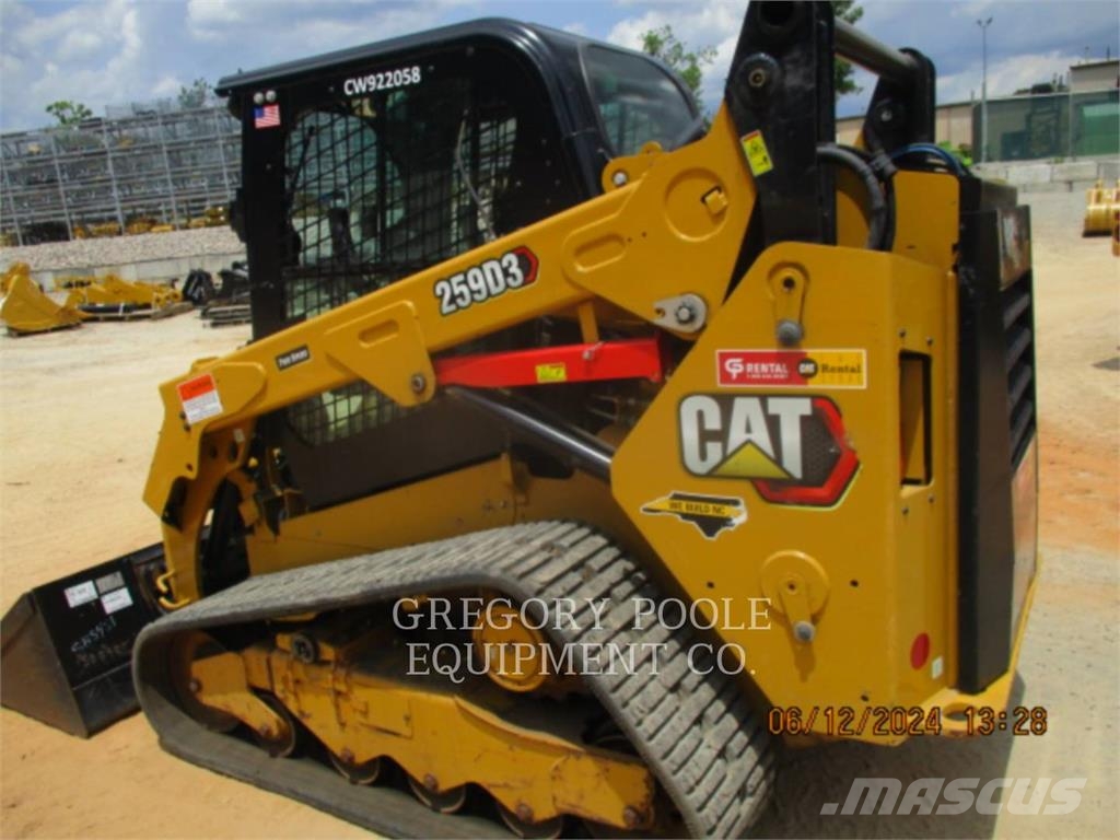 CAT 259D3 Kāpurķēžu iekrāvēji