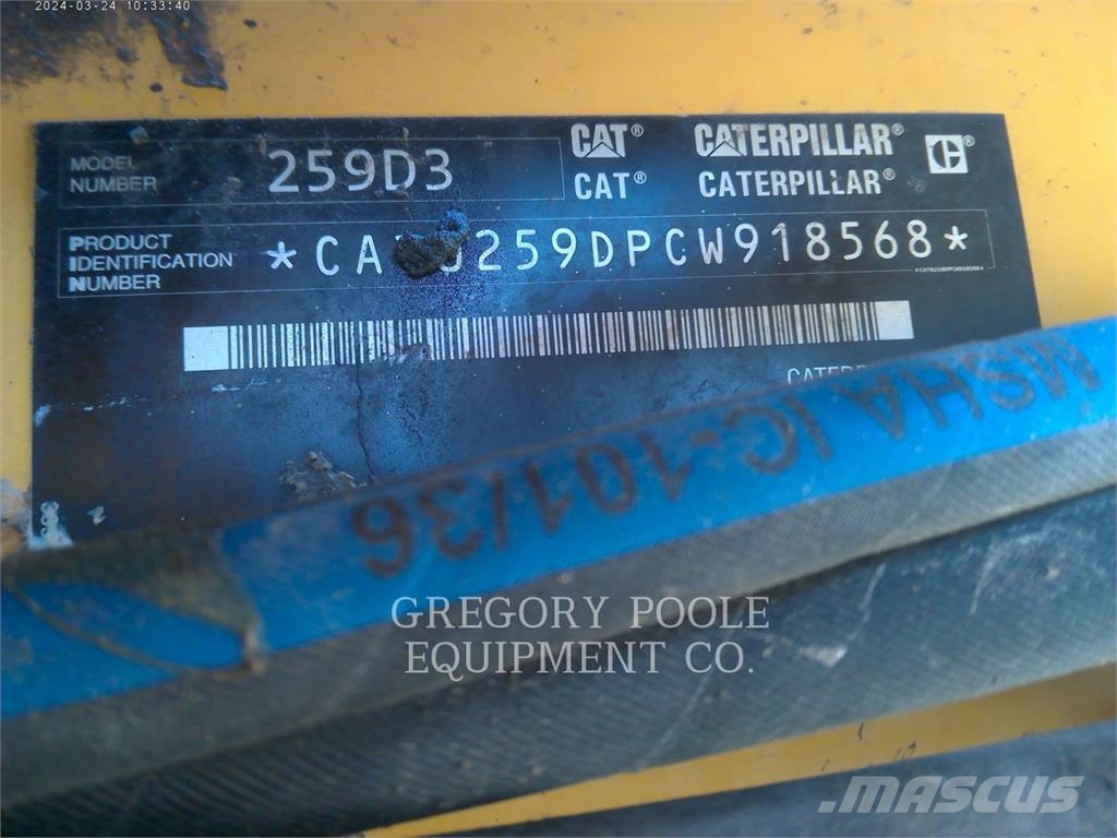 CAT 259D3 Încarcatoare cu excavator