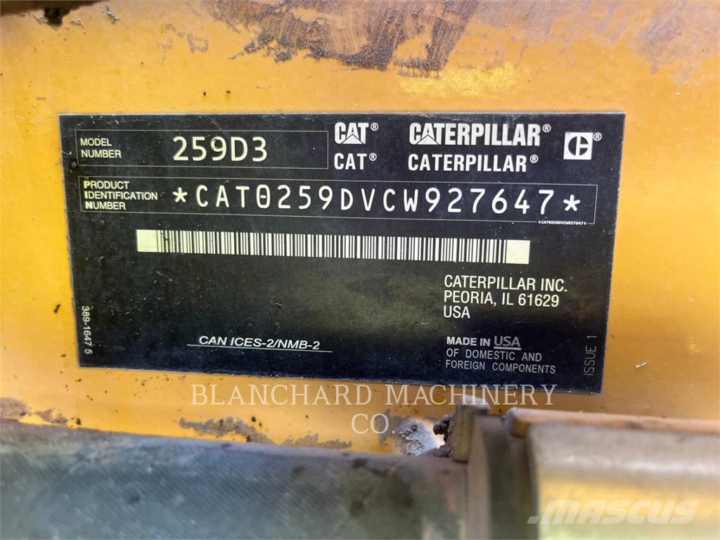 CAT 259D3 Cargadoras sobre orugas