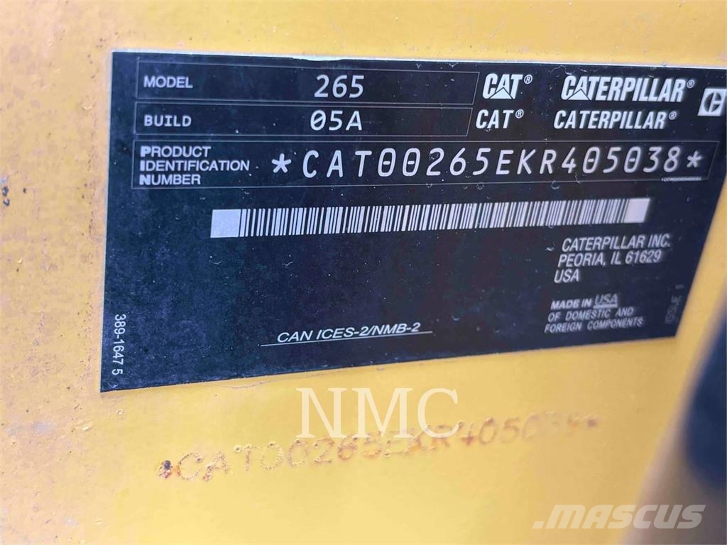 CAT 265 Vikšriniai krautuvai