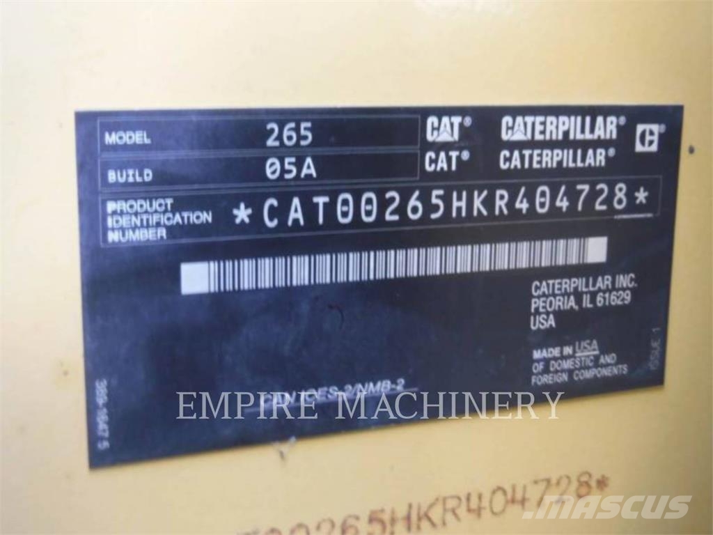 CAT 265-5 CA لوادر انزلاقية التوجيه