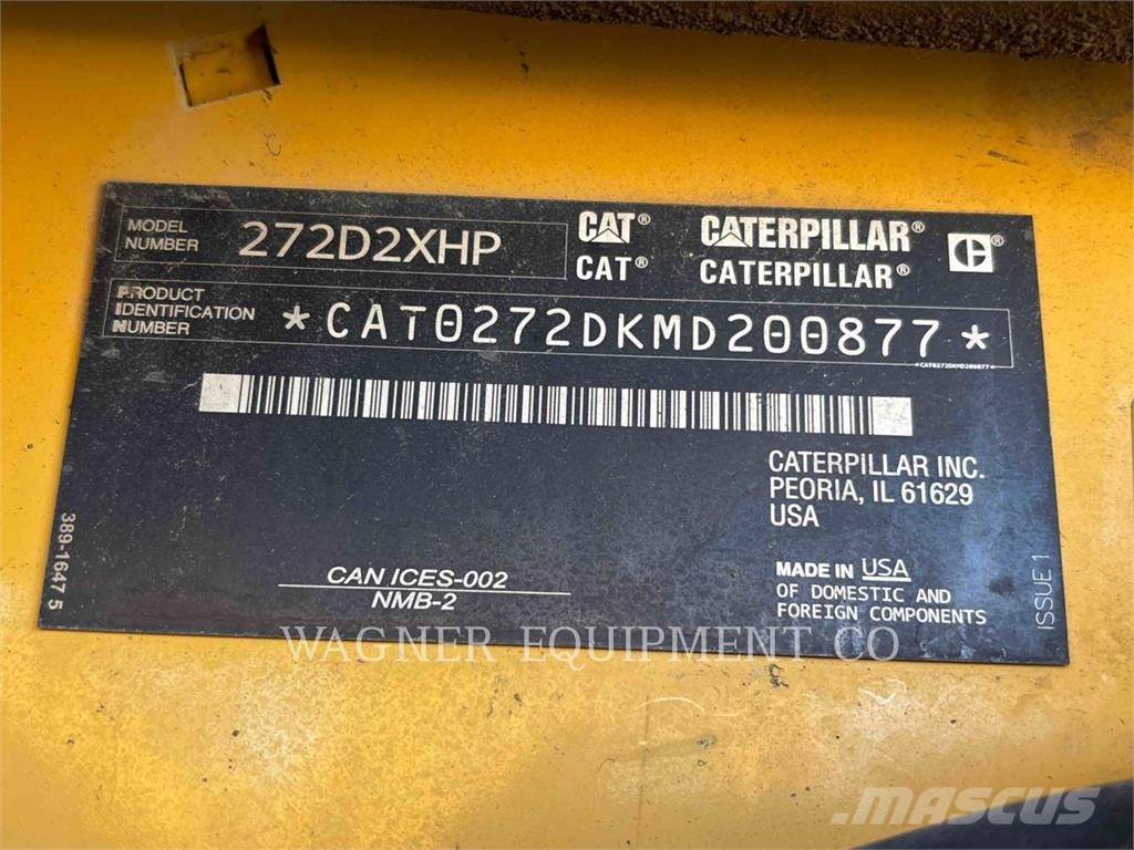 CAT 272D2 XHP Kompaktrakodók