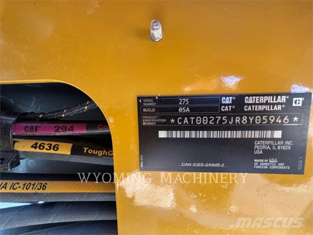 CAT 275 SF Lietoti riteņu kompaktiekrāvēji